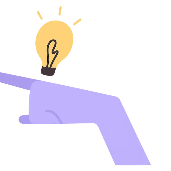 指さしている画像