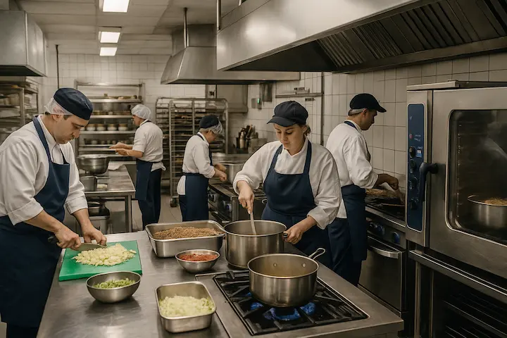 飲食・セントラルキッチンの改善イメージ